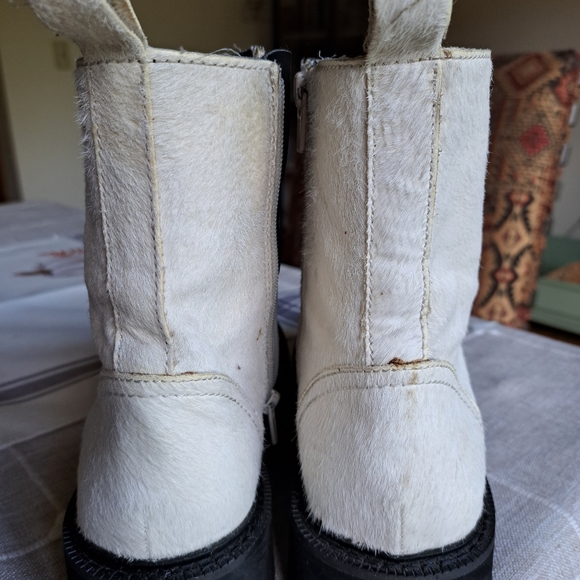 MNG Boots,  pony white leather - Picture 7 of 8